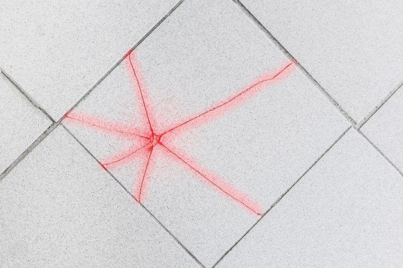 Cracked Tile Repair detail